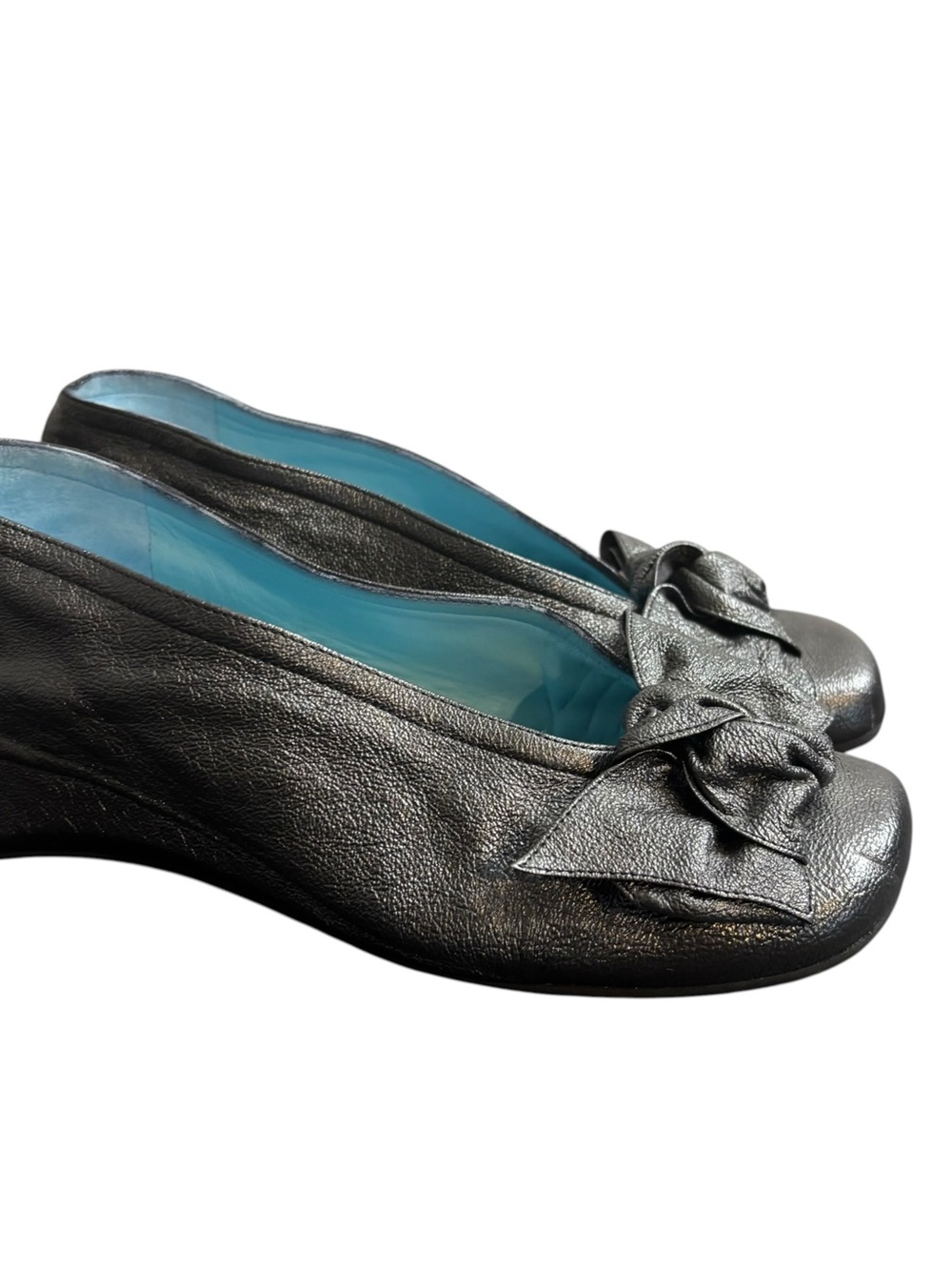 Thierry Rabotin metallic wedge gray Pumps Heels Size US 5 EU 35.5